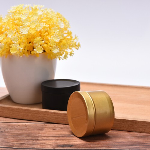 Candle Jars with Lid Bulk Round Candle Container Tins Empty Storage Box Jar - Picture 5 of 16