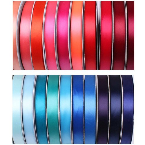100 Yards 2/8" 3/8" 1/2" 5/8" 3/4" 1" Satin Ribbon Trim lot Wedding Party Decor - Picture 7 of 28