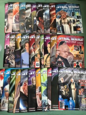 RARE Star Wars Fact File 121 Books Complete Set De Agostini Japan