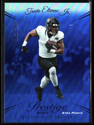 2024 Panini Prestige - Xtra Points Blue #135 Travis Etienne /299