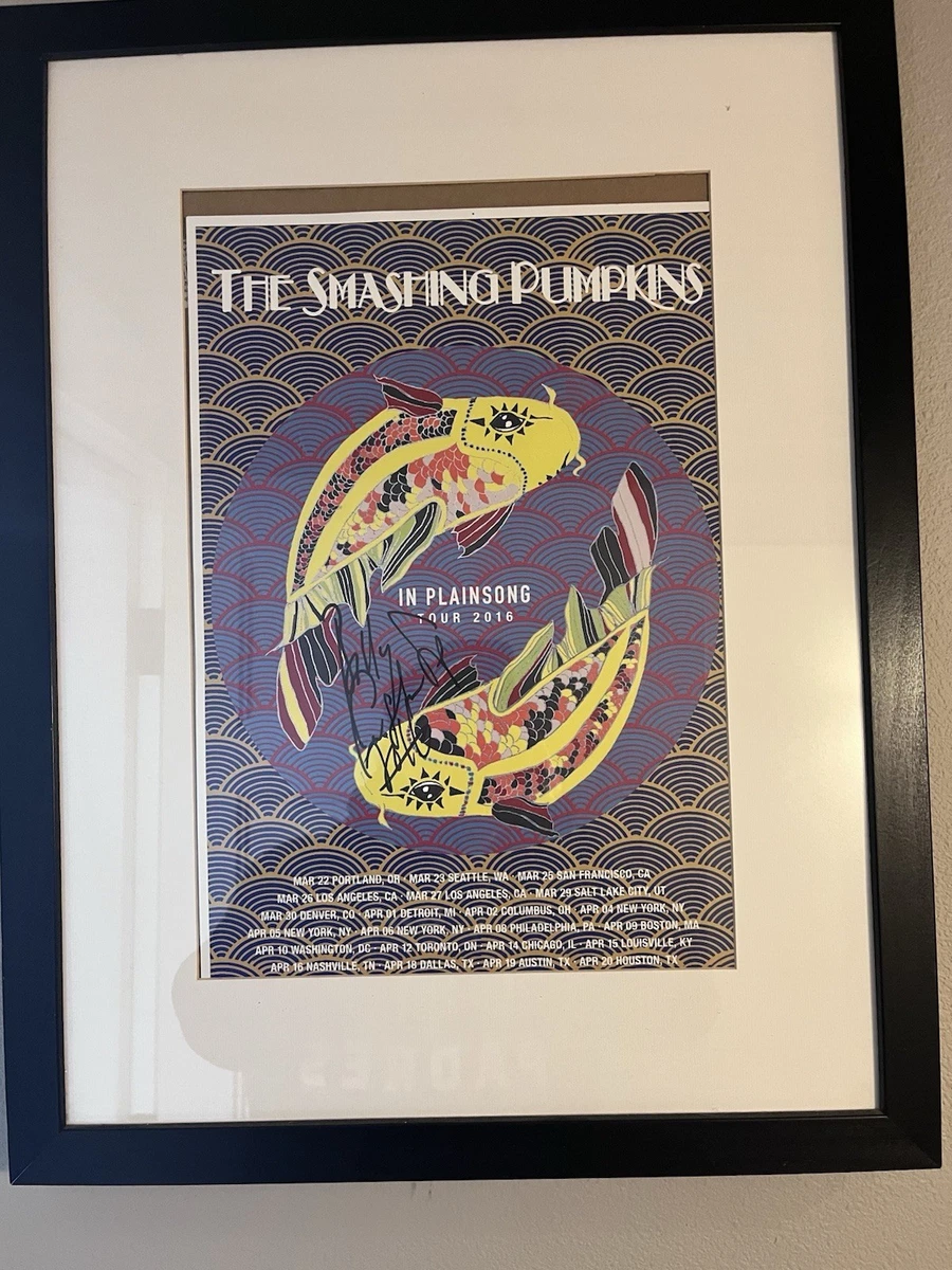 シルクポスター　スマッシングパンプキズ　フレーム付き シルクポスター スマッシングパンプキズ フレーム付き Smashing