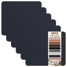 Suede Couch Patch Repair Fabric,6-Piece Self-Adhesive Microfiber Patches Quick F