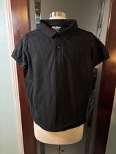 Gildan Dry Blend Youth NEW Black Button Polo Size 14/16 27