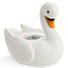 Baby Bath Thermometer, Swan Digital Infant Bathtub Thermometer, White