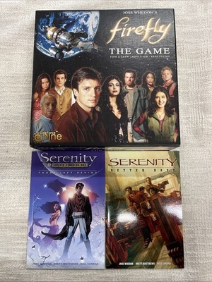 Firefly The Game Base Board Game & Vol 1 & 2 Serenity Paperback Books