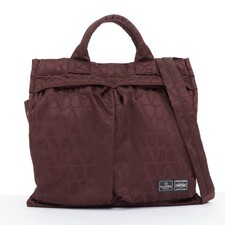 Valentino Porter Nylon Vlogo Front Pocket Crossbody Tote Bag Women Burgu One