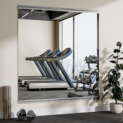 Large Frameless Full Length Body Mirror - 3 PCS for Home Gym & Yoga