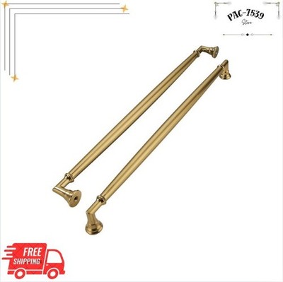 5 Pack 12'' Brushed Brass Cabinet Pulls, Solid Heavy Duty Handles