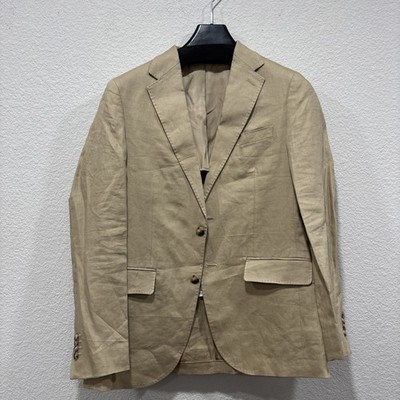 MNG Mango Man AMALFI 100% LINEN SLIM-FIT SUIT BLAZER Size 36