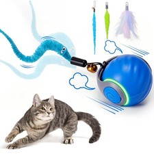 Interactive Cat Toy Ball Automatic Interactive Cat Toys for Indoor Cats with...