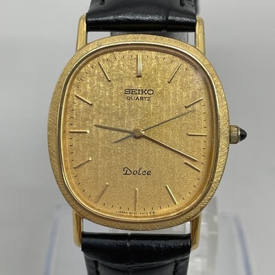 SEIKO Dolce 6030-5410 Vintage 1981 [US Stock] Gold Quartz Men's