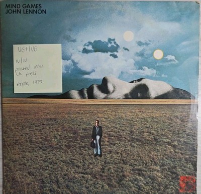 John Lennon Mind Games Vinyl Record VG+/VG PCS 7165 1973