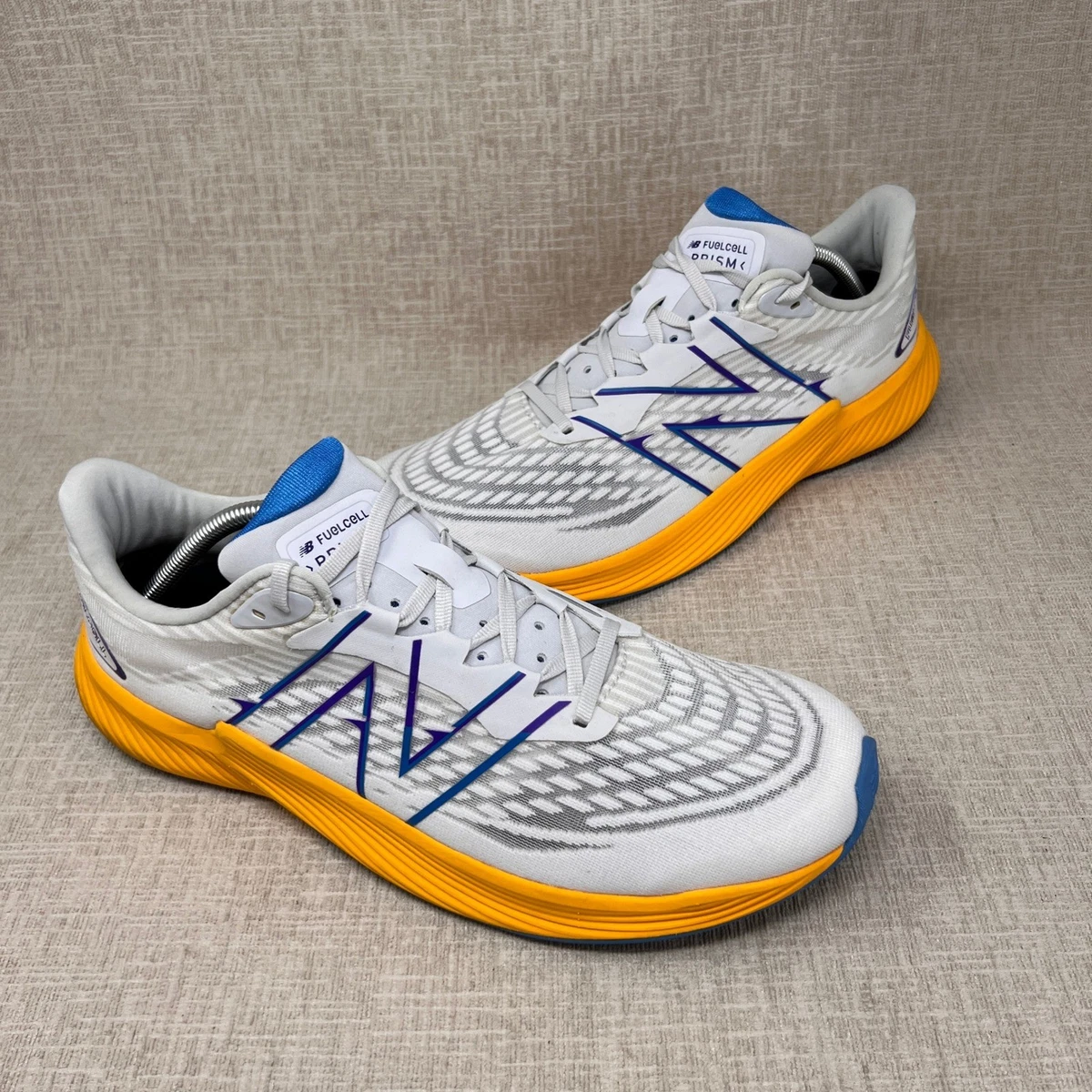 New Balance FuelCell Prism v2 Men 11.5 D White Impulse Running Shoes MFCPZLW2 New Balance FuelCell Prism v2 White Impulse for Sale  main image 2