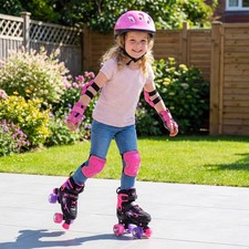 Kids Roller Skates for Girls Boys, Fun Illuminating Rollerskates for Ages 5-7