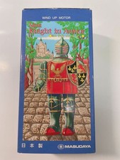 Vintage Japanese Tin Toy Robot Mini Knight In Armor Masudaya Rare