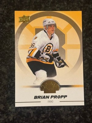 Brian Propp BASE GOLD 2023-24 UD Boston Bruins Centennial #55 Boston Bruins