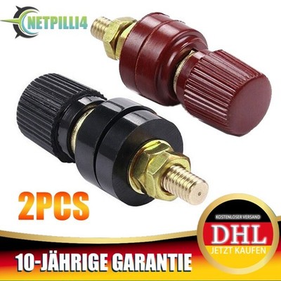 2PCS Binding Post Buchse Bananenstecker Polklemmen 6MM Lautsprecher Stecker DHL