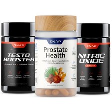 SNAP Nitric Oxide Booster Prostate Health Testosterone Booster BIG BOY Bundle