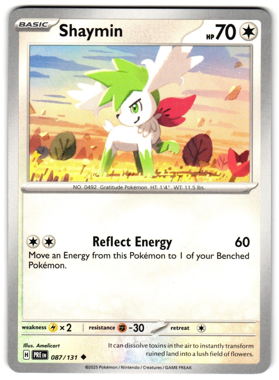 Shaymin 087/131 Uncommon SV: Prismatic Evolutions NM