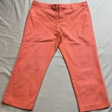 Tommy Hilfiger Hampton Chinos Women  s Size 12 Stretch Capri Mid-Rise