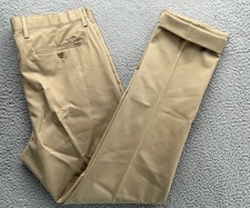  65 New Lands' End Men's Straight Fit No Iron Chino Pants Khaki 33x31