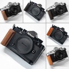 For Nikon ZF Handmade Wooden handle Grip L Plate Alloy Base