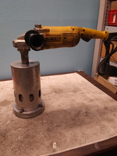Oilfield Specialty Tool Drill Pipe Connection Tool CET43 On Dewalt Grinder