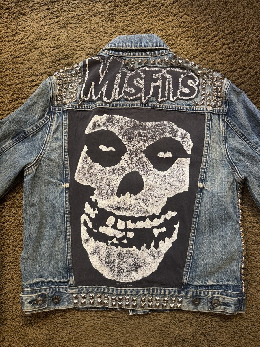 archive y2k Punk ダメージ加工 ジャケット 00s Vintage Y2K Misfits Punk Rock Studded Gap Denim Jacket | eBay