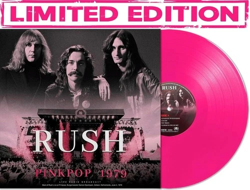 Rush – Pinkpop 1979 LP 12" Pink Colored Vinyl Record - Limited Edition