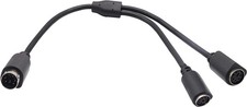 zdyCGTime PS 2 Splitter 6 pin Mini Din Male Plug to 2 x 12 inches, 6