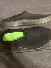 OOFOS OOCOOZIE MULE MEN SIZE 11 BLACK SHERPA SLIP-ON RECOVERY SHOES COMFORT NEW 