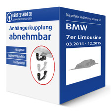 G.D.W. Anhängerkupplung abnehmbar für BMW 7er Limousine Typ F01/ F02 AHK NEU