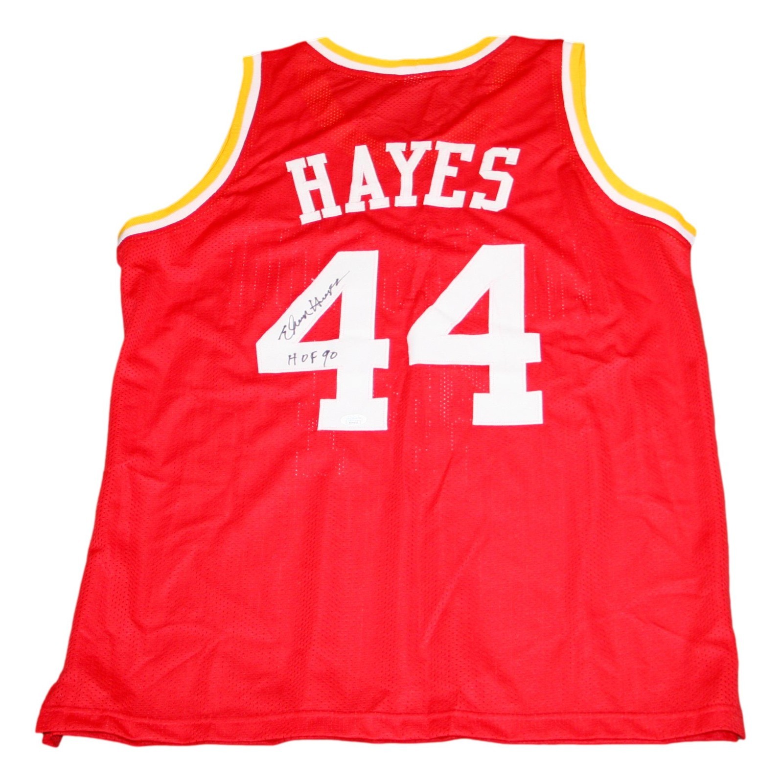 Elvin Hayes Autographed Signed Houston Rockets XL Rockets Basketball Jersey JSA Sticker Only 