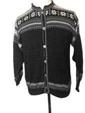 Dale of Norway "Classic" Button Up Cardigan Fair Isle Men's 100 Cotton SZ L