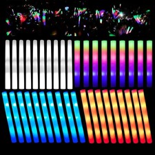 100PCS Light Up Foam Sticks Glow Wand Rally DJ Glow Stick For Party