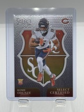 Rome Odunze Rookie 2024 Panini Select Certified Insert Chicago Bears #10