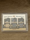 2006 Upper Deck Epic Triple Materials Babe Ruth/Reggie Jackson/Joe DiMaggio /99