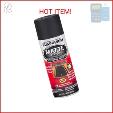 Rust-Oleum 263422 Automotive Matte Finish Spray Paint, 12 oz, Matte Black