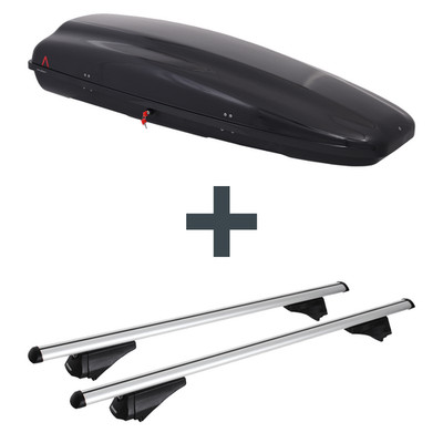 Dachbox G3 Arjes 480 + Dachträger Menabo Tiger für BMW 5er Touring Typ F11 Top