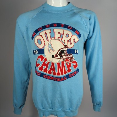 Vintage Trench Houston Oilers 1991 AFC Central Division Sweatshirt USA XL