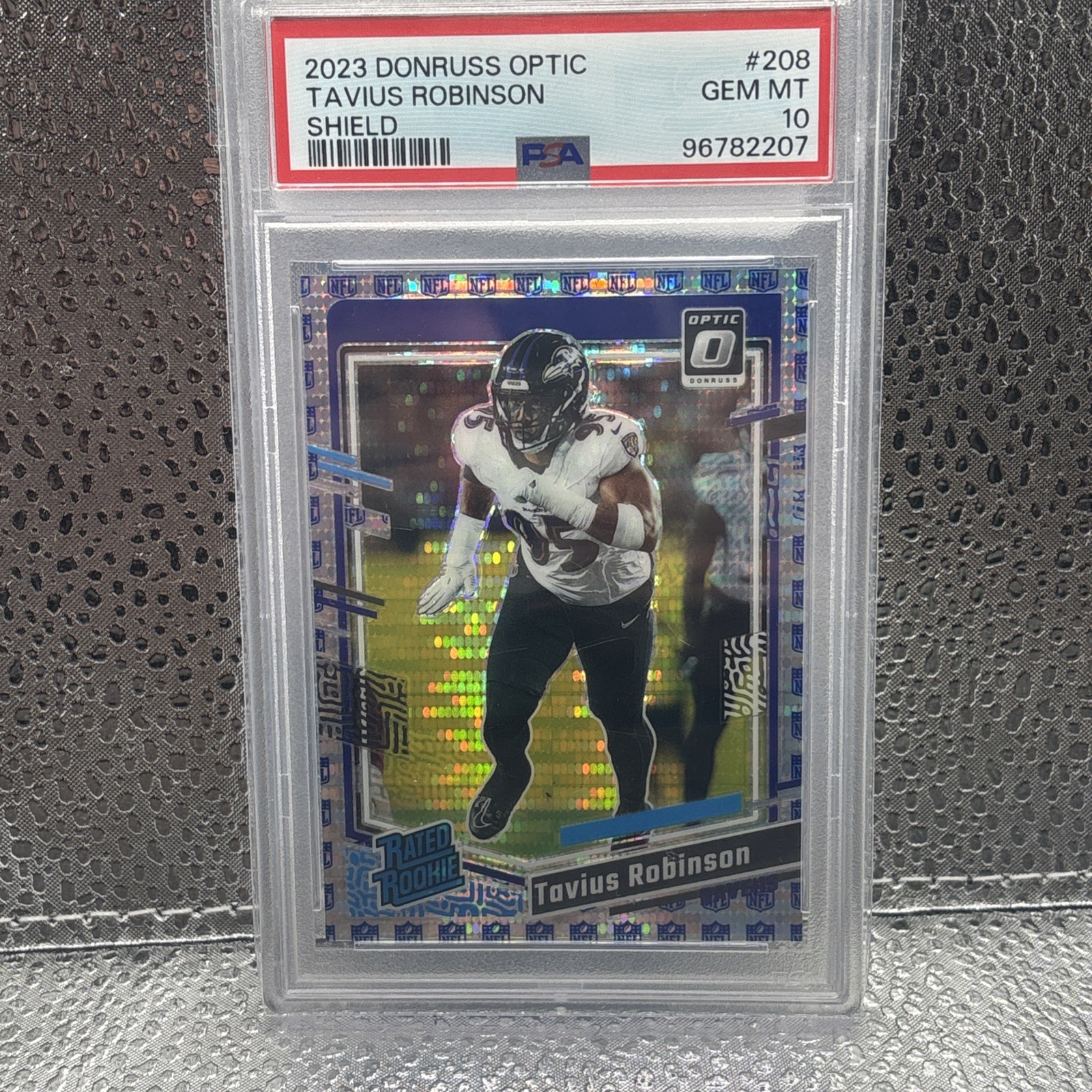 Tavius Robinson Panini Donruss Optic #208 Shield
