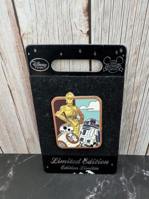 Disney Store Star Wars The Force  Awakens Droids R2D2 C3PO BB8 LE 1900 Pin 2016