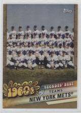 2020 Topps Decades Best Chrome Teams Gold Refractor 44/50 New York Mets e8a