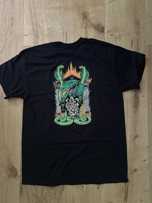 Heroin Skateboards Shirt Swampy Stomp Swamp King Croc Large