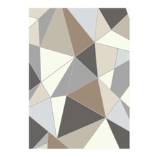 Large Area Rug 5x7 ft Anti-Skid Indoor Floor Mat Modern Charcoal Gray