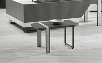 Designer Couchtisch Grau Beistelltisch Kaffeetisch Holz Arbeitszimmer