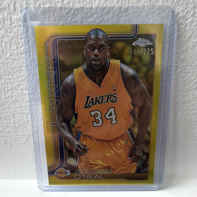 25-26 Topps Chrome Shaquille O'Neal Yellow Refractor #242 Lakers /275