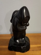 Collectible Black BOMA Fait Au Canada Eskimo Figurine 4"