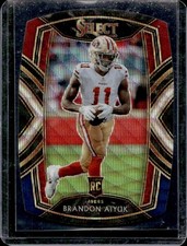 2020 Panini Select Brandon Aiyuk RC Tri Color Prizm Die Cut Club #266 49ers