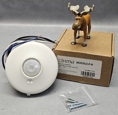 Diversa WORXIU2-P-N Ceiling Occupancy Detector 2-Pole 120/277VAC